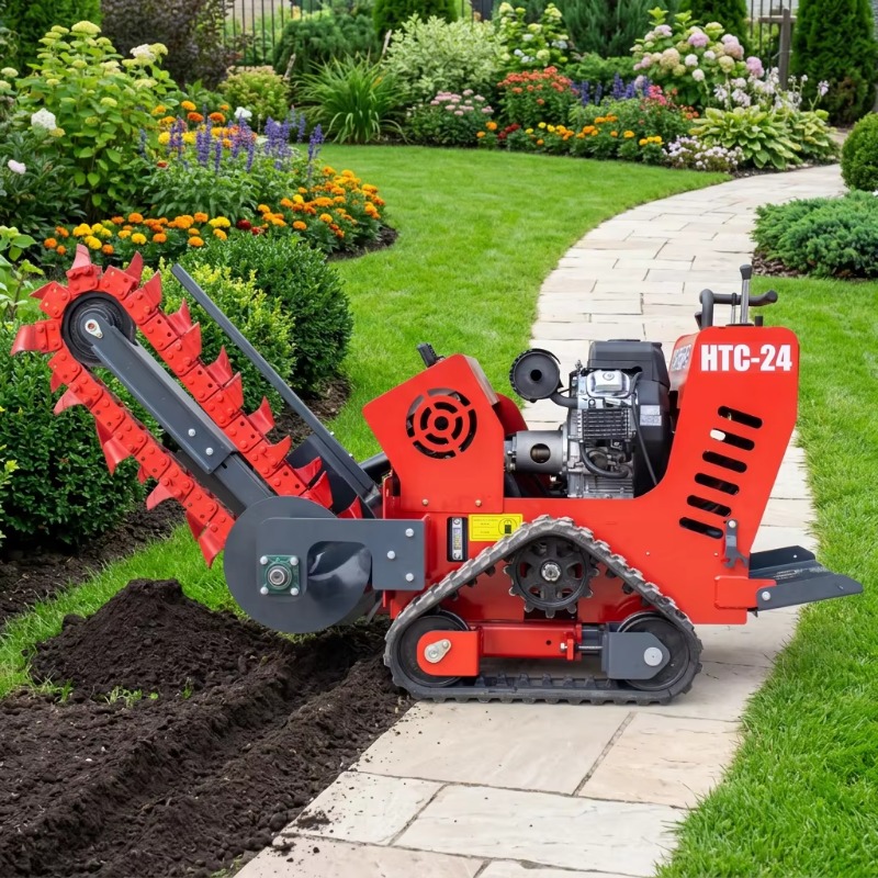 Trencher Machine Small - Mesin Penggali Rantai Berdiri 750mm Untuk