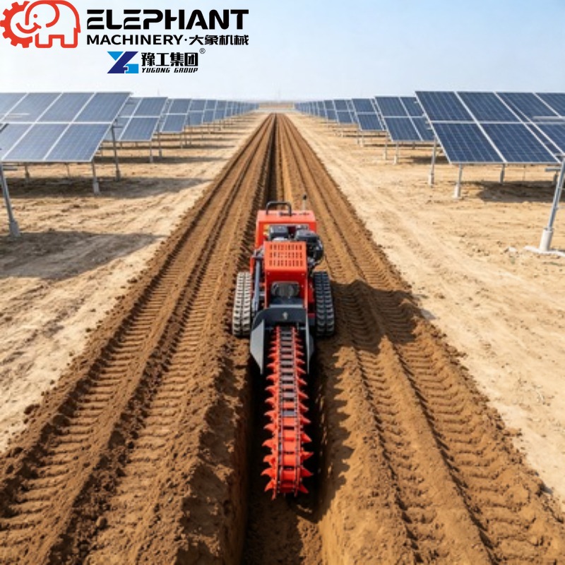 Tracked Ditcher, Mini Skid Ste - Trencher Machine Small ulasan dan harga